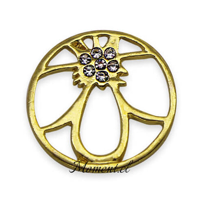 Disco Flor. Dorado