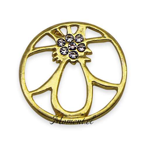 Disco Flor. Dorado