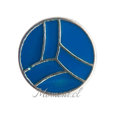 Pelota de volleyball azul
