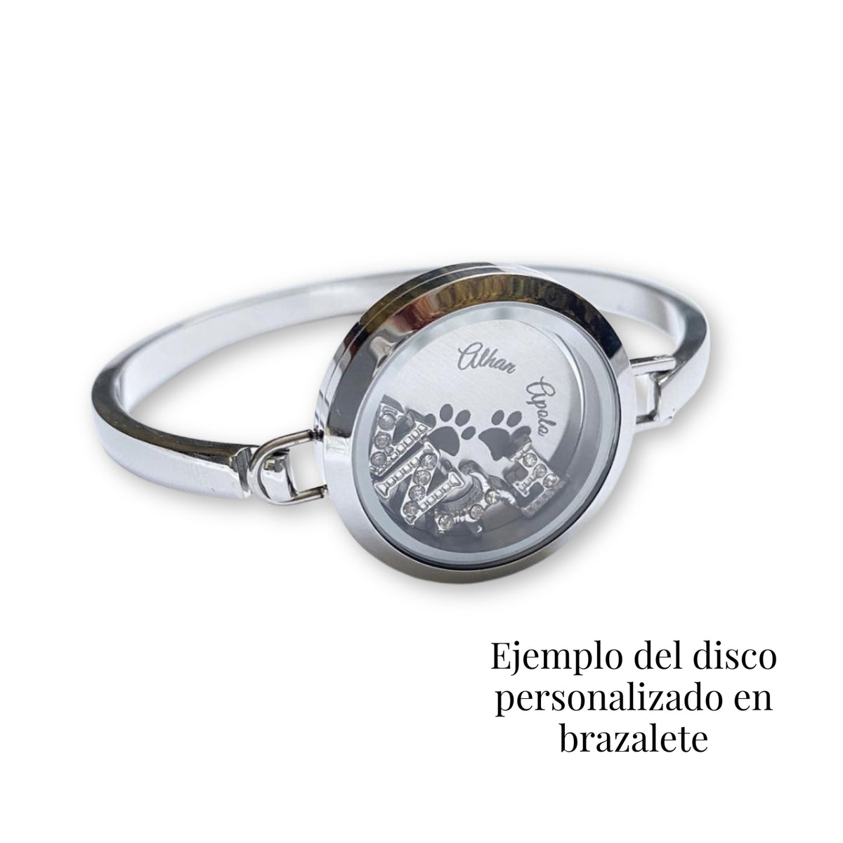 Disco con grabado personalizado
