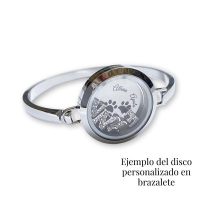 Disco con grabado personalizado