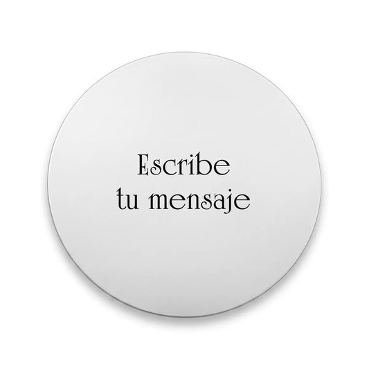 Disco con grabado personalizado